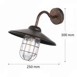 ARBOTANTE TIPO FAROL COBRE ANTIGUO E27 (NO INCLUIDA) IP44 MELGOA  *** HA. LUMI ***