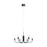 LUMINARIO COLGANTE DE 6 LUCES 6X3.3W G9 ACABDO ACERO MCA EGLO *** HA. LUMI ***