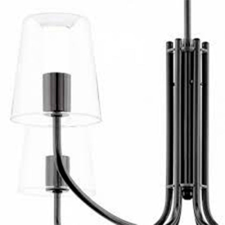 LUMINARIO COLGANTE DE 6 LUCES 6X3.3W G9 ACABDO ACERO MCA EGLO *** HA. LUMI ***