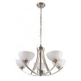 CANDIL 5 LUCES E27 5X60W MAX SATINADO DIAMANTE