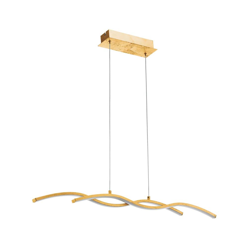 LUMINARIO COLGANTE MIRAFLORES 2X2.85W LED  3000K ACABADO ACERO *** HA. LUMI ***