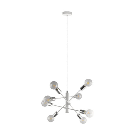 LUMINARIA COLGANTE EGLO GRADOLI BASE E26 CROMO Y BLANCO