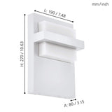 LUM PARED LED 10W BLANCO CULPINA EGLO *** HA. LUMI ***