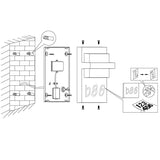 LUM PARED LED 10W BLANCO CULPINA EGLO *** HA. LUMI ***