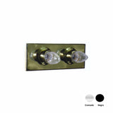 REGLETA DE 2 LUCES NEGRA MCA GUZMAN