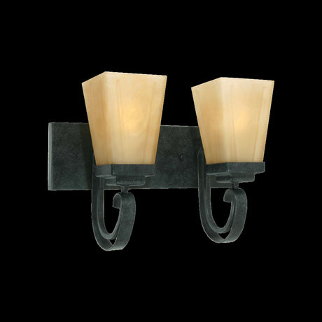 LUMINARIO A MURO CALUX 120W 175V 2XE27 ACABADO VERDE ANTIGUO-CRISTAL A1082-2 ***HAE 2024***