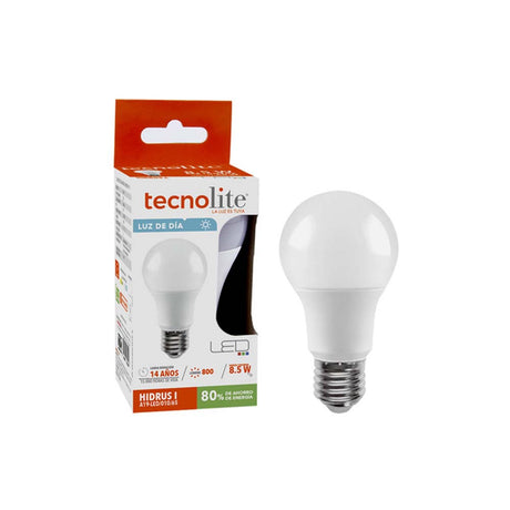 FOCO LED TECNOLITE HIDRUS I 8.5W LUZ DE DIA NO ATENUABLE BASE E27