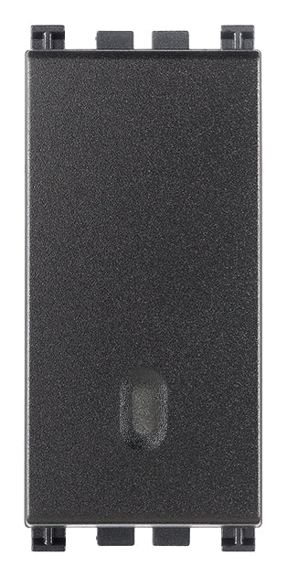 PULSADOR 1P NO 10A/250V. 1 MOD. ILUMINABLE TECLA INTERCAMBIABLE GRIS ARKE VIMAR