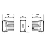 UNIDAD ALIMENTACION USB 5V. 1.5A. 1 MOD. 120-240V. BLANCO PLANA VIMAR