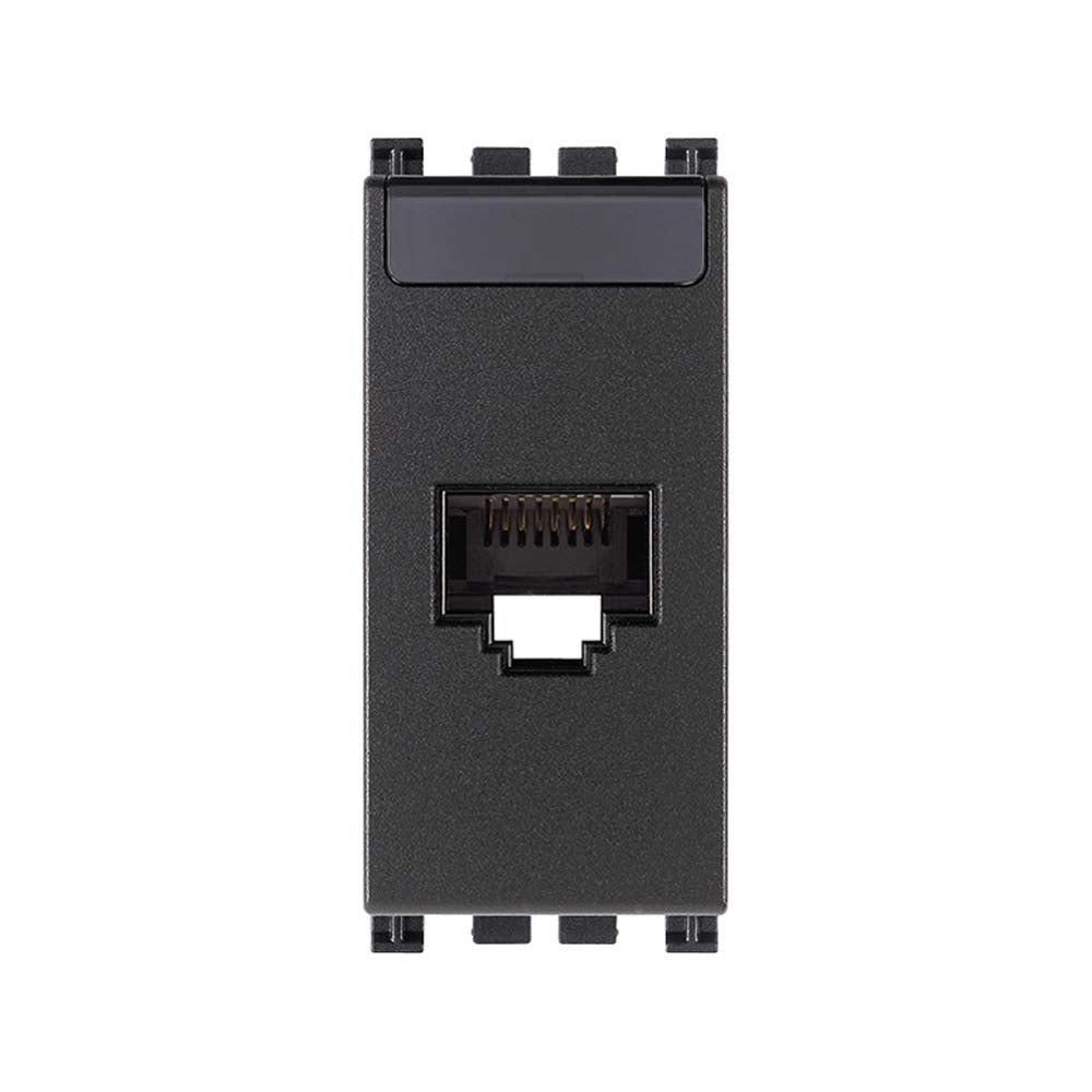 TOMA RJ45 NETSAFE CAT.6 UTP 1 MOD. GRIS ARKE VIMAR