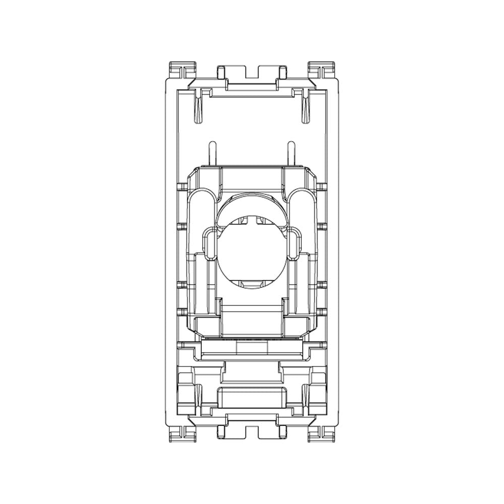 TOMA RJ45 NETSAFE CAT.6 UTP 1 MOD. GRIS ARKE VIMAR