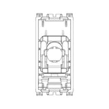 TOMA RJ45 NETSAFE CAT.6 UTP 1 MOD. GRIS ARKE VIMAR