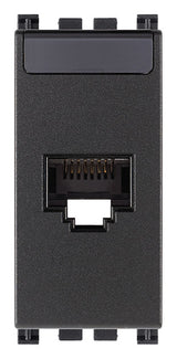 TOMA RJ45 NETSAFE CAT.5E UTP 1 MOD. GRIS ARKE VIMAR