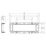SOPORTE (CHASIS) 7 MOD. C/TORNILLOS ARKE