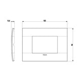 PLACA CLASSIC 3M METAL TITANIO COLOR MATE MCA VIMAR ARKE