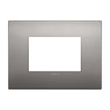 PLACA CLASSIC 3 MOD. METAL NIQUEL NEGRO ARKE VIMAR