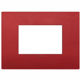 PLACA CLASSIC 3 MOD. TECNOPOLIMERO ROJO MATE ARKE VIMAR