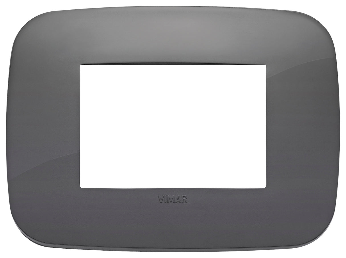 PLACA ROUND 3 MOD. TECNOPOLIMERO GRIS ARKE VIMAR