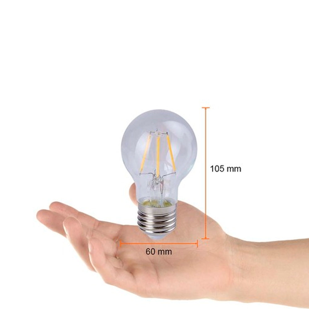 FOCO LED TECNOLITE DE FILAMENTO 4.5W LUZ SUAVE CÁLIDA BASE E27