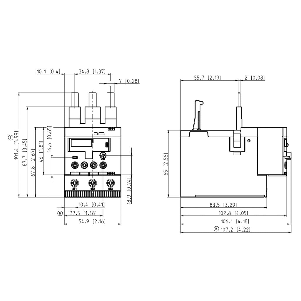 RELEV. SOBRECARGA 44-53A P/SERIE AF TIPO TF65-53 1SAZ811201R1005