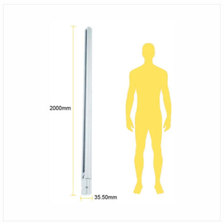 RIEL BLANCO PARA CYLINDER 2.1MTS. CONSTRULITA