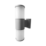 ARBOTANTE DOBLE LED DE CRISTAL OPALINO E26 GRIS MATE ACD27SIG JACH