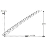 TIRA EXTRAPLANA LED 2835  60LEDS ROLLO 50M BLANCO CALIDO ATENUABLE 120 ENCAPSULADA NONWIRE CRI80 127V IP65 ILUMILEDS ***REQUIERE FUENTE TIPO CP O FP***
