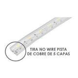 TIRA EXTRAPLANA LED 5050  60LEDS ROLLO 50M BLANCO NEUTRO ATENUABLE 120 ENCAPSULADA NONWIRE CRI80 127V IP65 ILUMILEDS***HAE2025***
