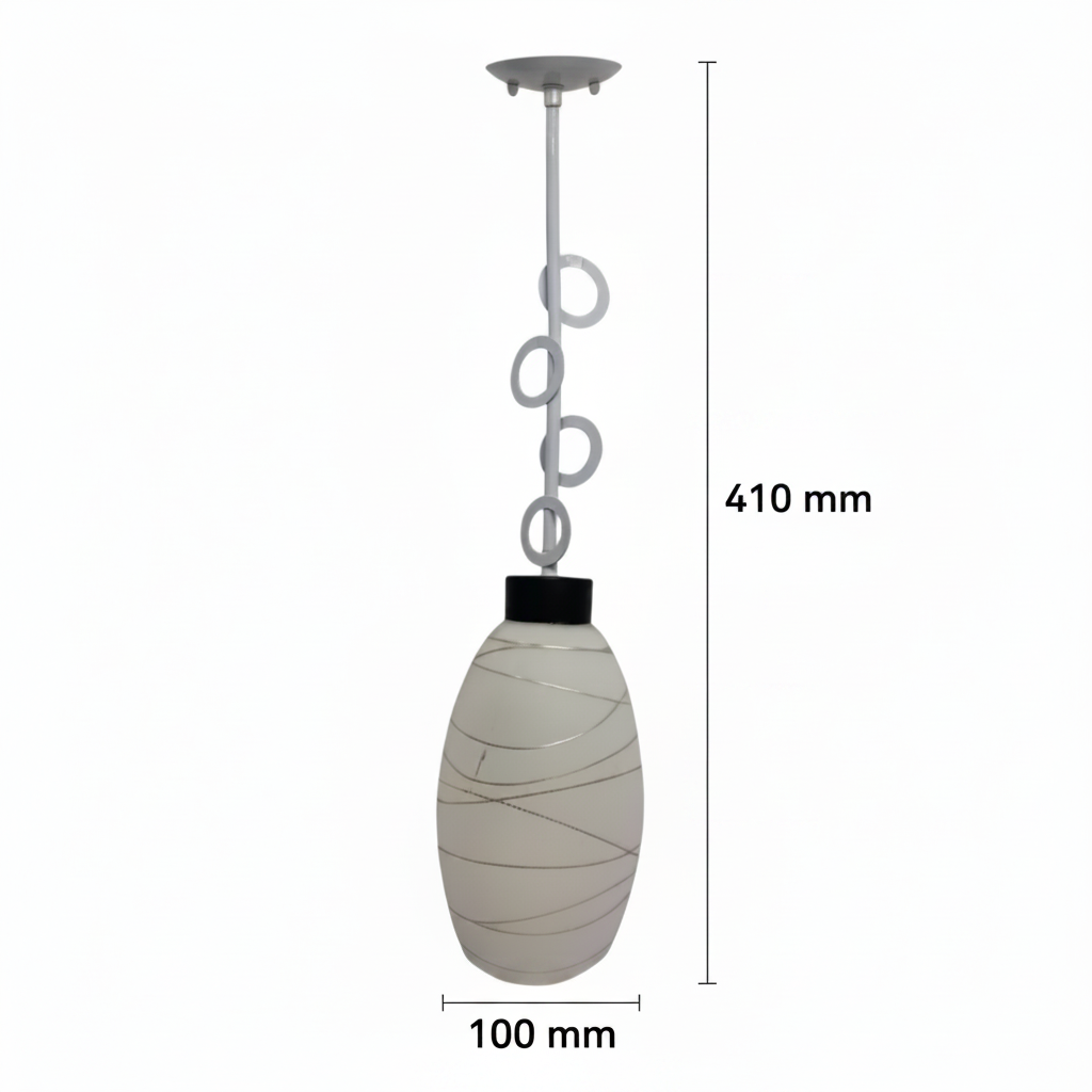 CANDIL COLGANTE TULIPAN CON TRAMA 60W. ***ADIR***