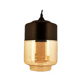 CANDIL COLGANTE CRISTAL NEGRO IZMIR 60W. ***ADIR***