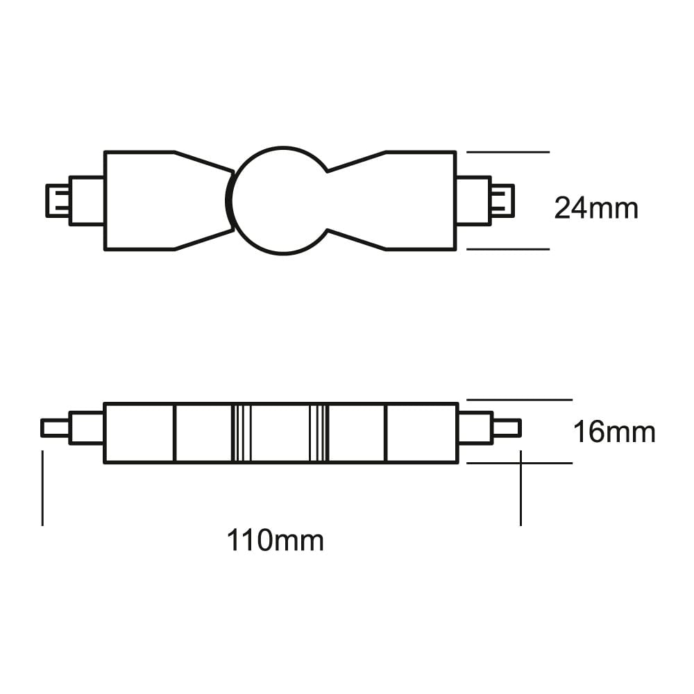 CONECTOR FLEXIBLE LATERAL 240 NEGRO ADLFCLEDCLN