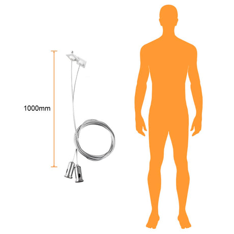 CABLE DE ACERO PARA SUSPENDER 1 M
