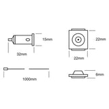 CABLE DE ACERO PARA SUSPENDER 1 M NEGRO