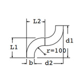 ANGULO PLANO 90 300X75MM. (INCLUYE TAPA) (31AIC300Z)