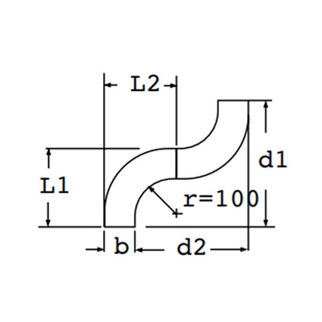ANGULO PLANO 90 300X75MM. (INCLUYE TAPA) (31AIC300Z)