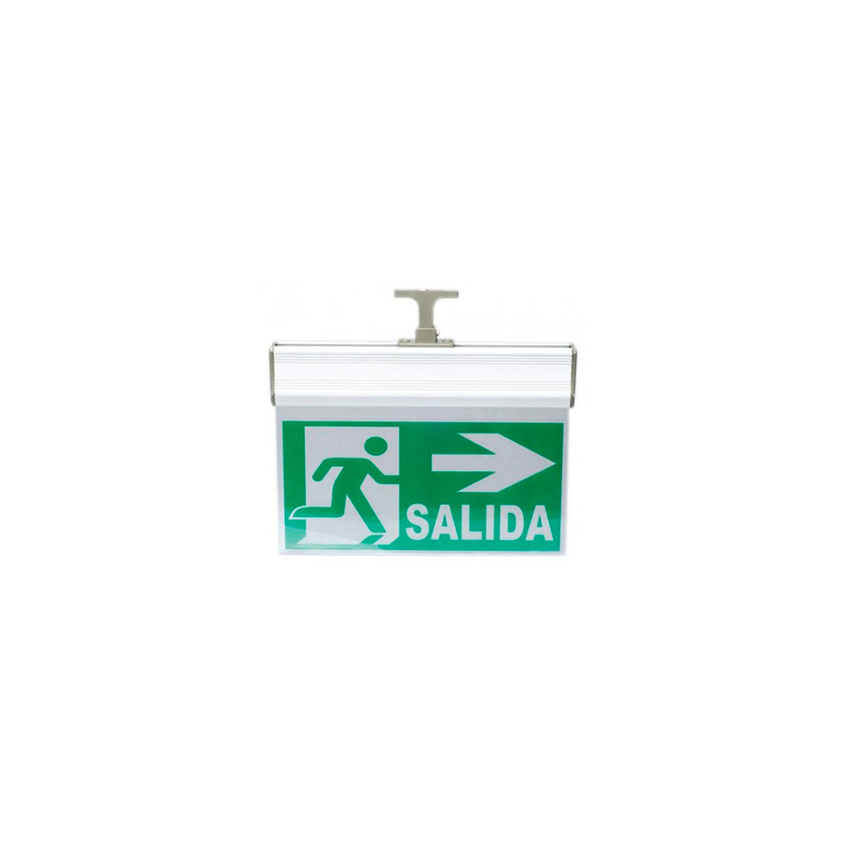 LUM ANUNCIO LED SALIDA 2W 127V C/LUZ EMERGENCIA 3H 6400K *** EXHIBIDO ***
