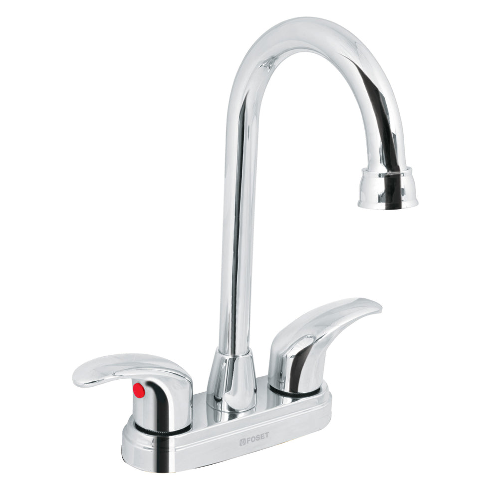 MEZCLADORA LAVABO TIPO BAR MANERALES PALANCA ACERO INOX FOSET AQUA