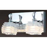 ARBOTANTE BASE CROMO PANT CRISTAL LUZ LED 3WX2 3 CAMBIOS DE LUZ IIDSA