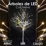 ARBOL DE 1.5M CON NIEVE CALIDO *** EXHIBIDO ***