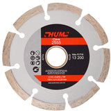 DISCO DE DIAMANTE SEGMENTADO HUM 4-1/2X0.070X7/8 115X1.9X22.23 MCA AUSTROMEX