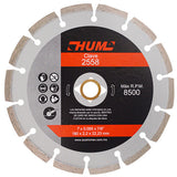DISCO DE DIAMANTE SEGMENTADO HUM 7X0.087X7/8 180X2.3X22.2 MCA AUSTROMEX