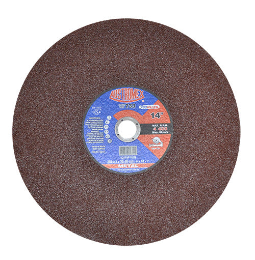 DISCO PARA CORTE DE METAL (SOLIDOS) A30PBF-HUM 14X1/8X1 350X3.0X25.40 MCA AUSTROMEX