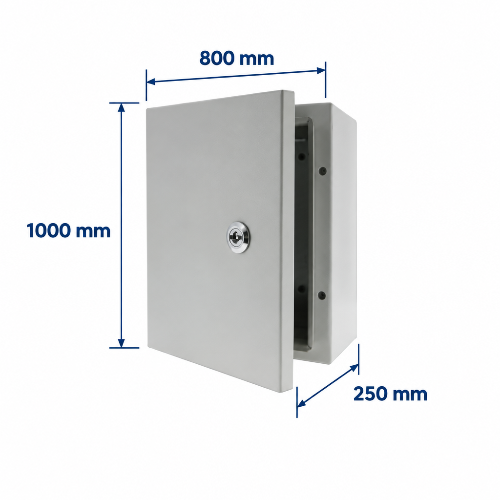 GABINETE METALICO ACERO AL CARBON CON PLATINA 1000X800X250MM *** OFRECER 1180000 ***