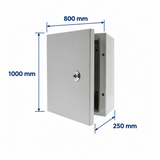 GABINETE METALICO ACERO AL CARBON CON PLATINA 1000X800X250MM *** OFRECER 1180000 ***