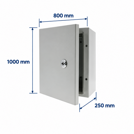 GABINETE METALICO ACERO AL CARBON CON PLATINA 1000X800X250MM *** OFRECER 1180000 ***