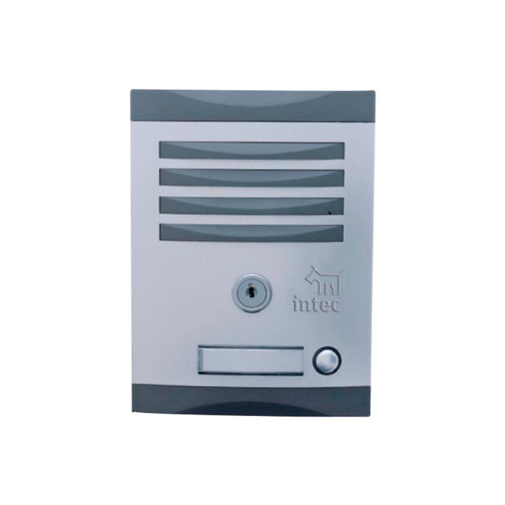 KIT DE INTERFON SENCILLO CON UN FRENTE DE CALLE EMPOTRAR TELEFONO DE PARED CON FUENTE INTEGRADA ROLLO DE CABLE Y ACCESORIOS DE INSTALACION