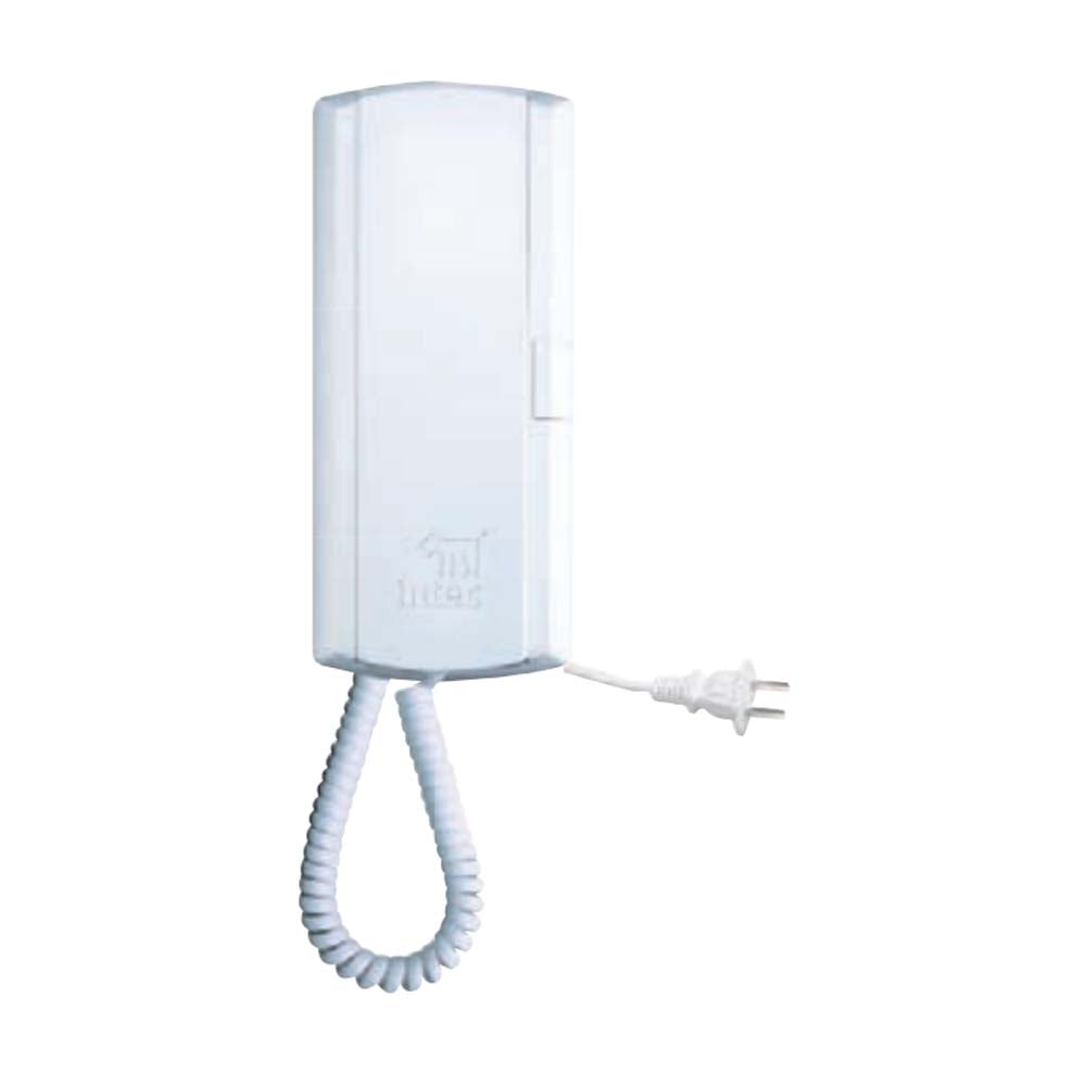 KIT DE INTERFON SENCILLO CON UN FRENTE DE CALLE EMPOTRAR TELEFONO DE PARED CON FUENTE INTEGRADA ROLLO DE CABLE Y ACCESORIOS DE INSTALACION