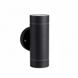 LUMINARIO CIRCULAR INCANDESC. MURO EXTERIOR CUBIERTO 127V 50-60HZ 2XGU10 NEGRO BMS-022N2