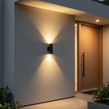 LUMINARIO CIRCULAR INCANDESC. MURO EXTERIOR CUBIERTO 127V 50-60HZ 2XGU10 NEGRO BMS-022N2