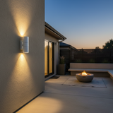 LUMINARIO INCANDESC. MURO EXTERIOR CUBIERTO  127V 50-60HZ 2XGU10 C. BLANCO TECNOLED
